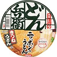 Nissin Donbei Kitsune Udon- Instant Japanese Udon Noodle with Fried Tofu- Strong Taste- 3.4oz X 6 bowls (For 6 Servings…